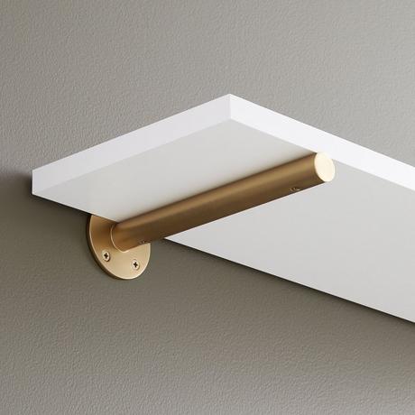 Wellston Brass Shelf Bracket