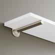 8-1/4" - Wellston Brass Shelf Bracket - Polished Nickel, , large image number 0
