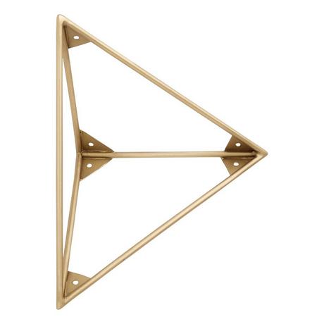 Terza Brass Shelf Brackets Set
