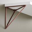 Terza Brass Shelf Brackets- Antique Copper, , large image number 1