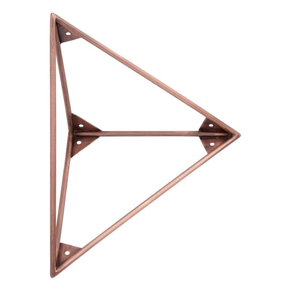 Terza Brass Shelf Brackets- Antique Copper, , large image number 2