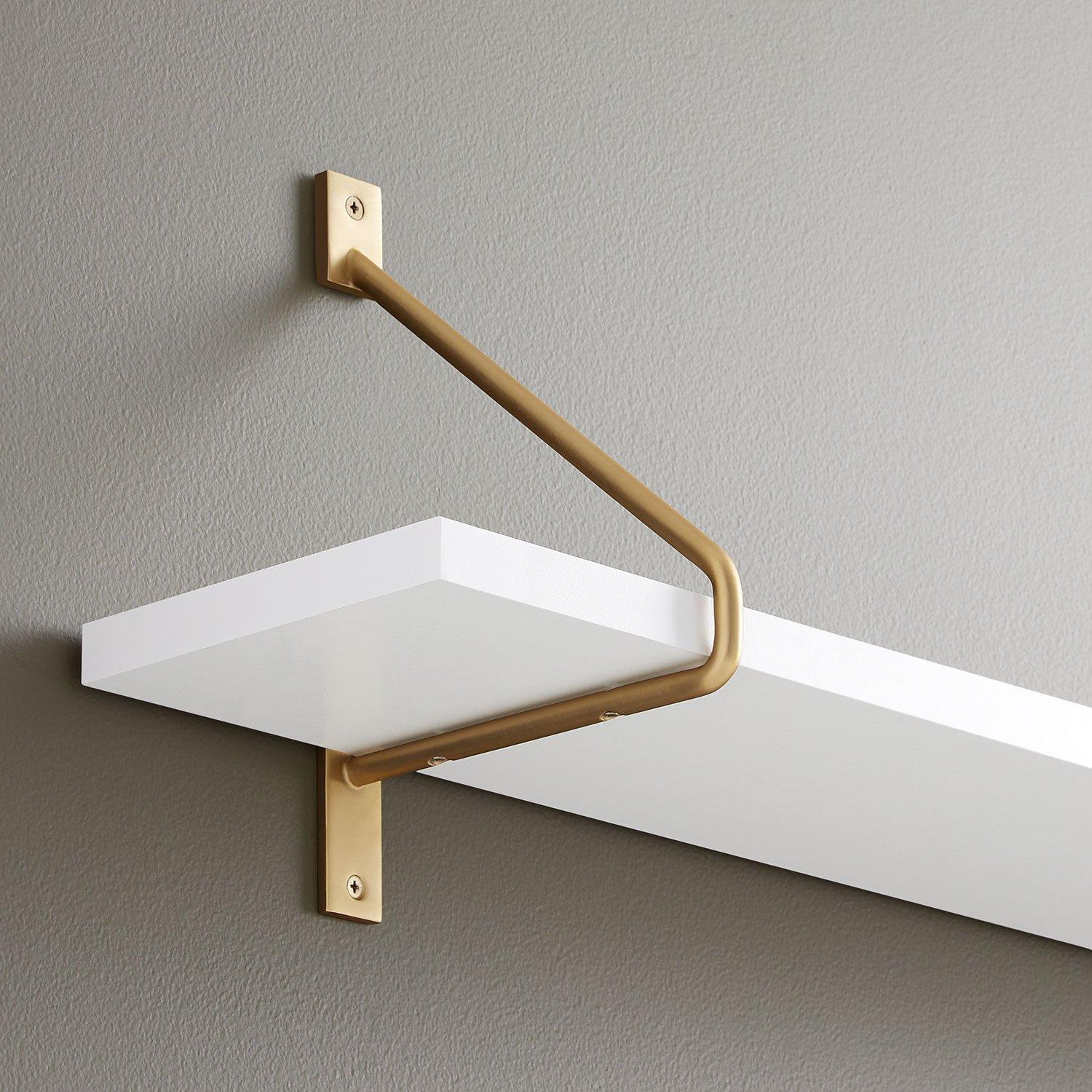 Maylee Brass Shelf Bracket | Signature Hardware Maylee Brass Shelf Bracket | Signature Hardware