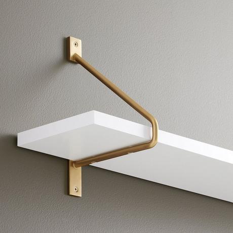 Maylee Brass Shelf Bracket