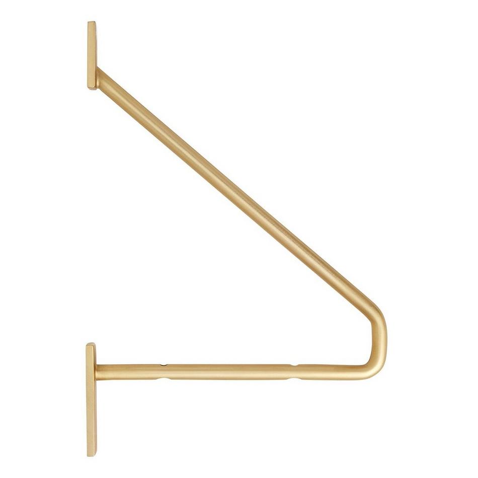 9-3/4" - Maylee Brass Shelf Bracket - Satin Brass, , large image number 1