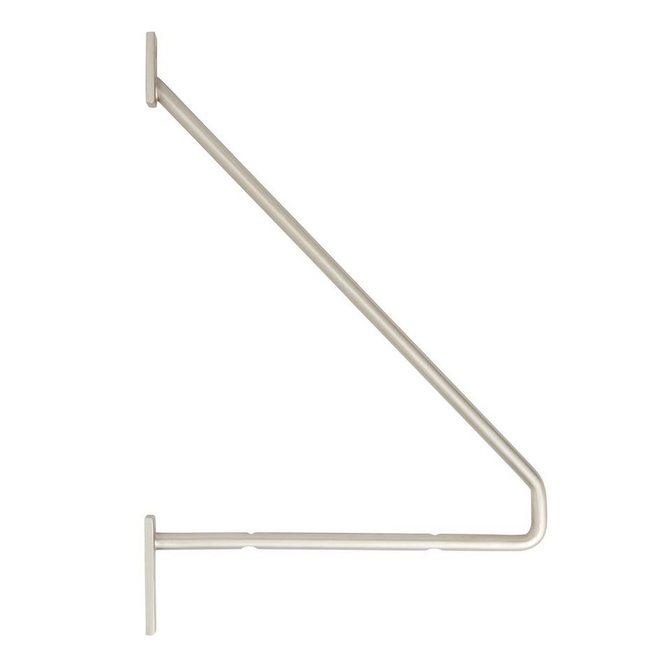 12-3/4" - Maylee Brass Shelf Bracket - Brushed Nickel, , large image number 1