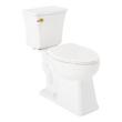 Benbrook Two-Piece Elongated Toilet - Brushed Gold Tank Handle, , large image number 0