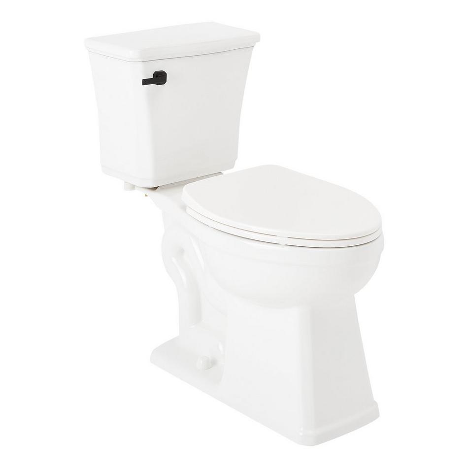 Benbrook Two-Piece Elongated Toilet - Matte Black Tank Handle, , large image number 0