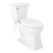Benbrook Two-Piece Elongated Toilet With Bidet Seat - Brushed Nickel Tank Handle, , large image number 0