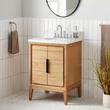 24" Aliso Teak Vanity with Undermount Sink - Natural Teak, , large image number 0