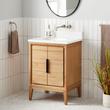 24" Aliso Teak Vanity with Undermount Sink - Natural Teak, , large image number 1