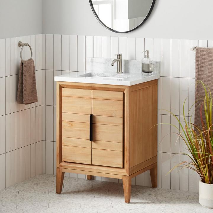 Teak bathroom clearance furniture