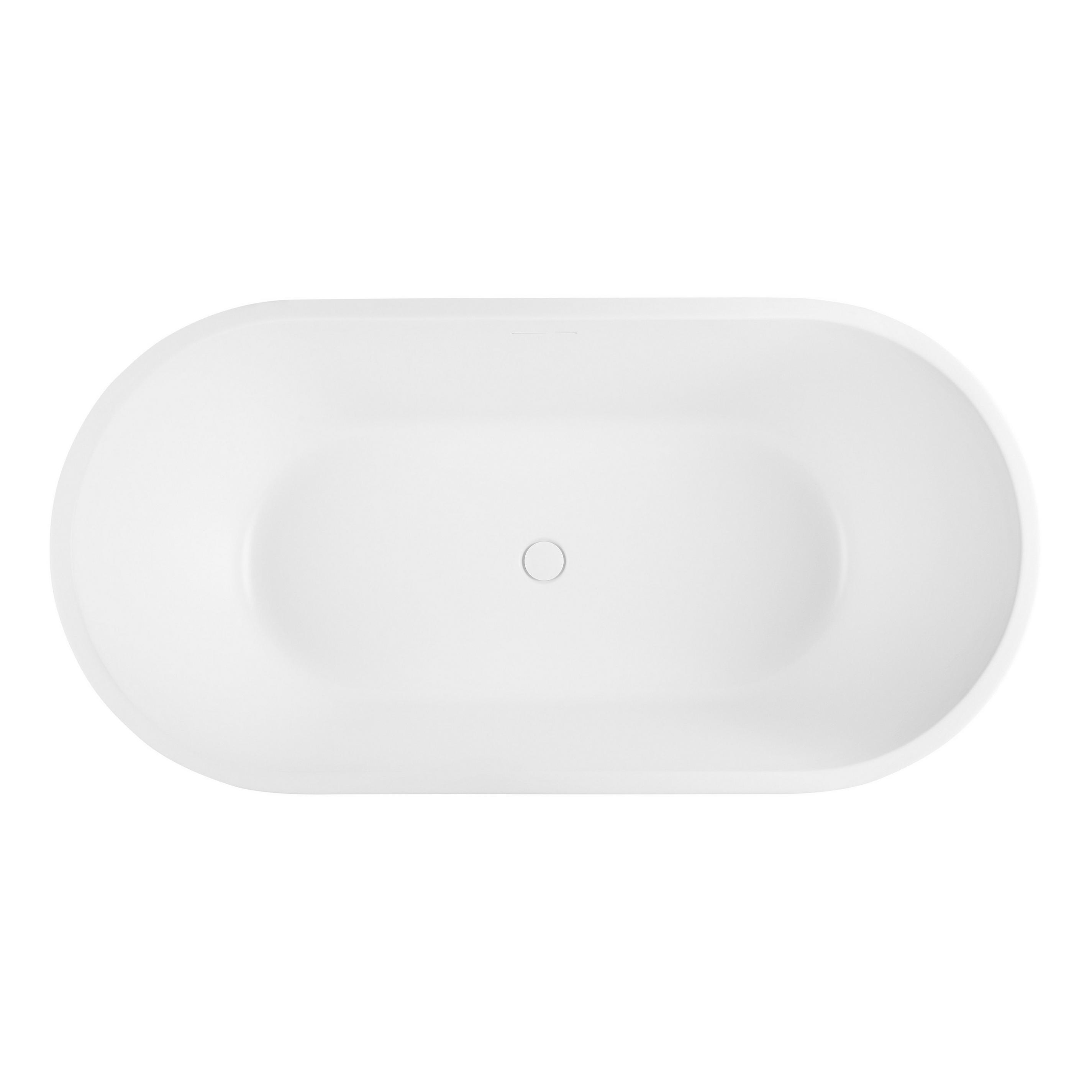 59" Eden Acrylic Freestanding Tub Matte White Signature Hardware