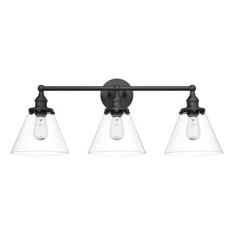 Barwell 3-Light Vanity Light - Clear Shade
