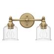 Hesby 2-Light Vanity Light - Clear Shade, , large image number 4