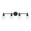 Hesby 4-Light Vanity Lightl - Clear Shade, , large image number 1