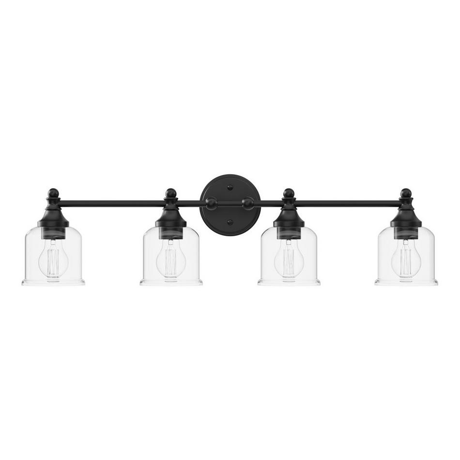 Hesby 4-Light Vanity Lightl - Clear Shade, , large image number 2