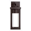 Willmar Clear LED Outdoor Entrance Wall Sconce - Single LED Light - Chocolate Bronze, , large image number 1