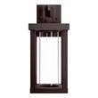 Willmar Clear LED Outdoor Entrance Wall Sconce - Single LED Light - Chocolate Bronze, , large image number 3