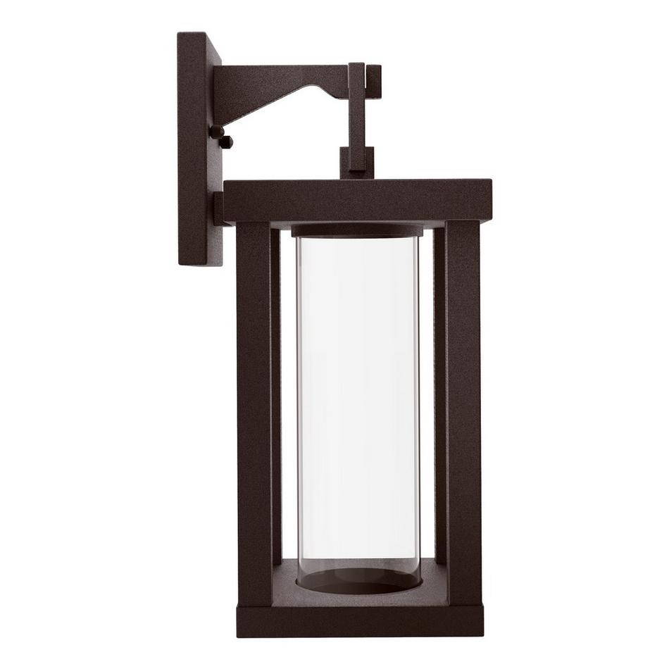 Willmar Clear LED Outdoor Entrance Wall Sconce - Single LED Light - Chocolate Bronze, , large image number 4