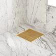 8" Carmen Square Shower Drain with Drain Flange - Brushed Gold, , large image number 0