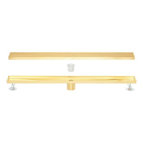 Carmen Linear Shower Drain with Drain Flange