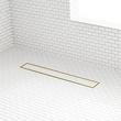 18" Cohen Linear Tile-in Shower Drain with Drain Flange - Brushed Gold, , large image number 0