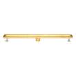 18" Cohen Linear Tile-in Shower Drain with Drain Flange - Brushed Gold, , large image number 1