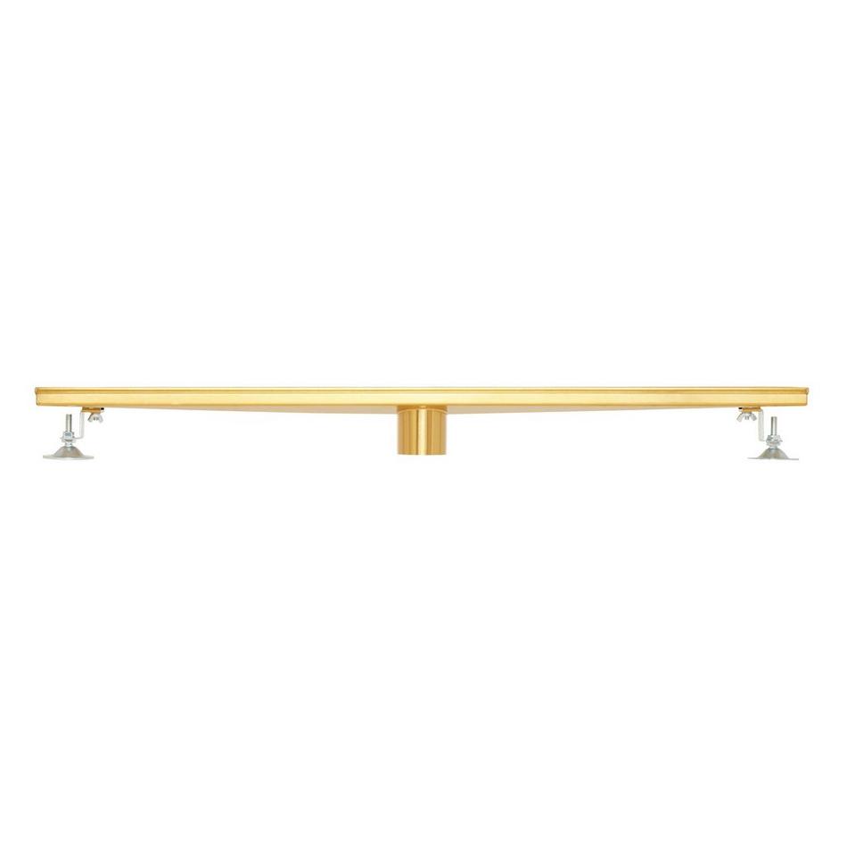 18" Cohen Linear Tile-in Shower Drain with Drain Flange - Brushed Gold, , large image number 3