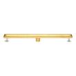 28" Cohen Linear Tile-in Shower Drain with Drain Flange - Brushed Gold, , large image number 1