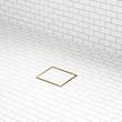 4" Cohen Square Tile-in Shower Drain with Drain Flange - Brushed Gold, , large image number 0