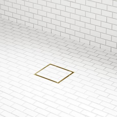 Cohen Square Tile-In Shower Drain  with Drain Flange