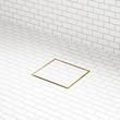 6" Cohen Square Tile-in Shower Drain with Drain Flange - Brushed Gold, , large image number 0