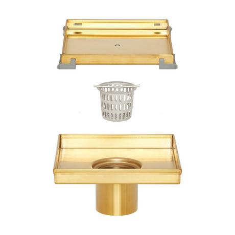 Cohen Square Tile-In Shower Drain  with Drain Flange