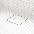 8" Cohen Square Tile-in Shower Drain with Drain Flange - Brushed Gold, , large image number 0