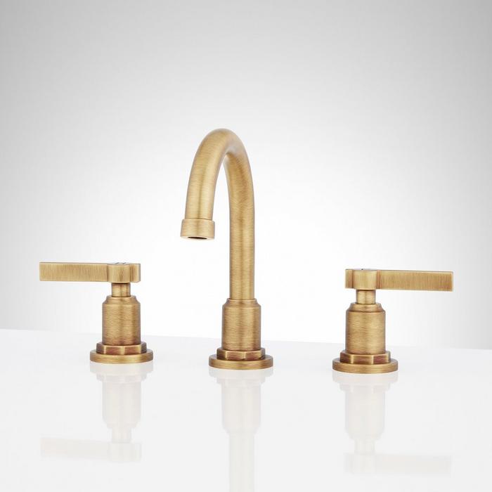 Greyfield Widespread Bathroom Faucet - Aged Brass