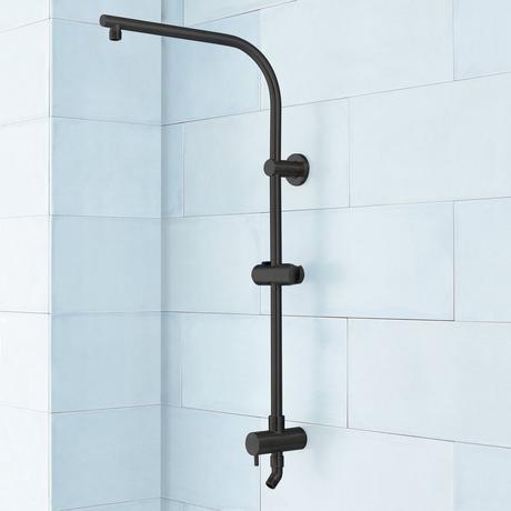 Retrofit Exposed Pipe Shower Rail