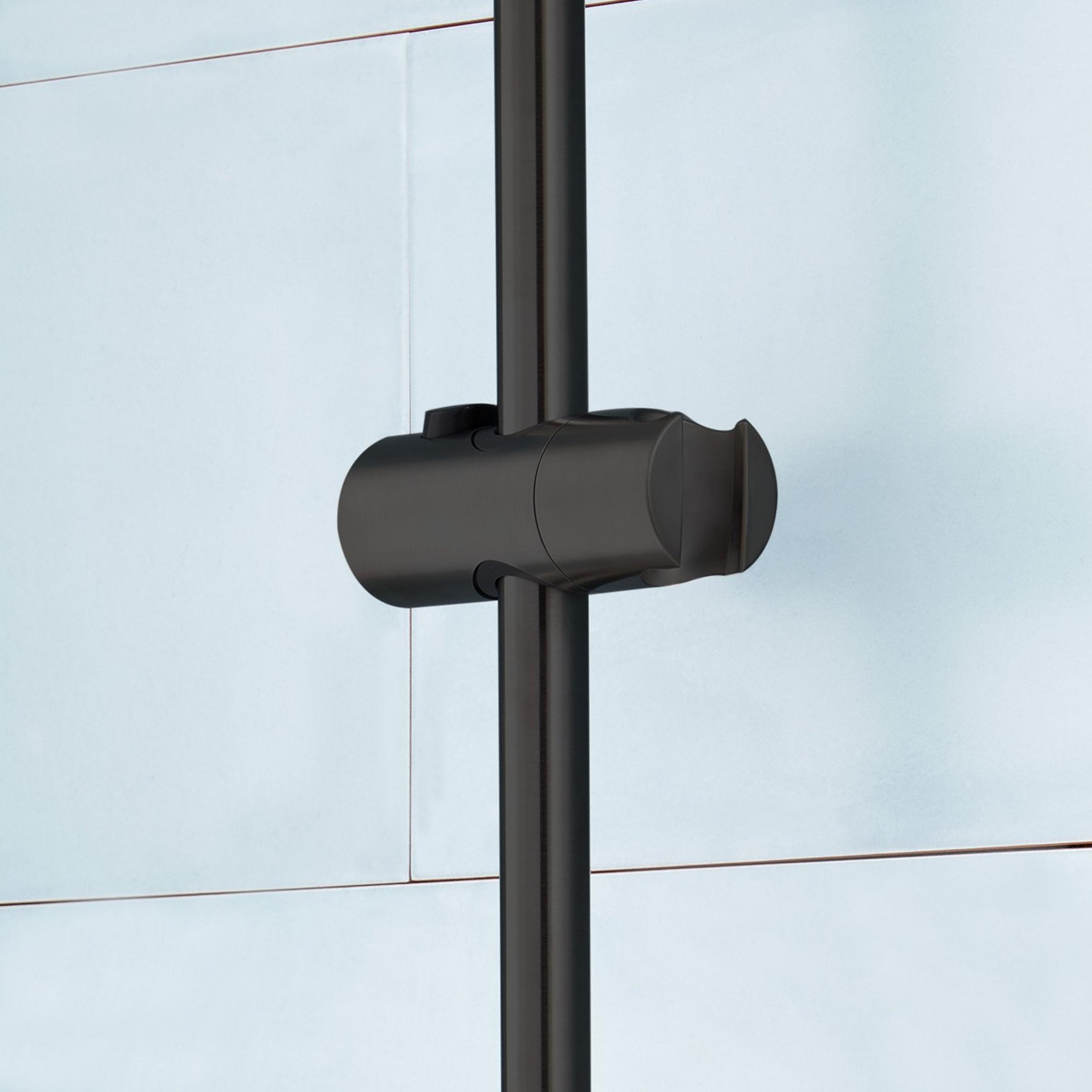 Retrofit Rails Retrofit Exposed Pipe Shower Rail - Matte Black | Signature Hardware