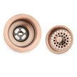 3-1/2" Kitchen Sink Basket Strainer - Satin Copper, , large image number 1