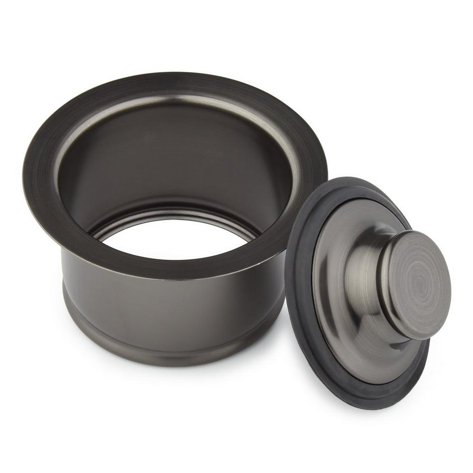 Deep Garbage Disposer Flange & Stopper - Gunmetal, , large image number 1
