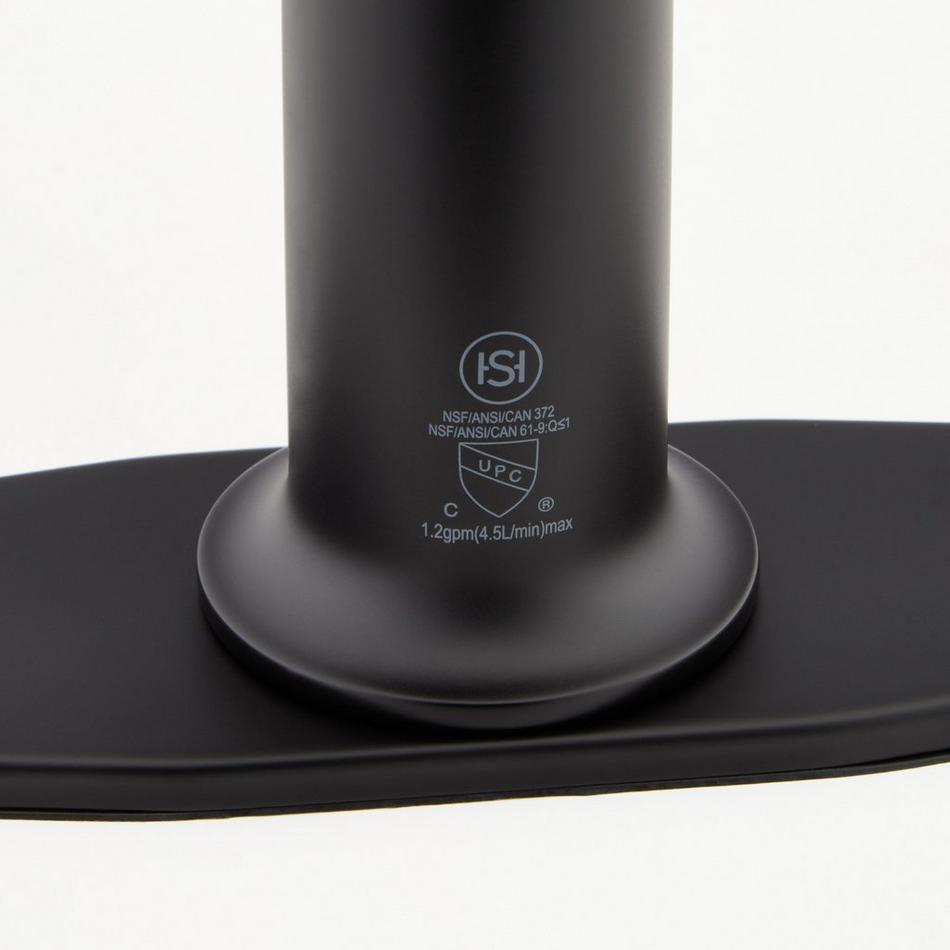 Berwyn Single-Hole Bathroom Faucet with Deck Plate - Matte Black, , large image number 3