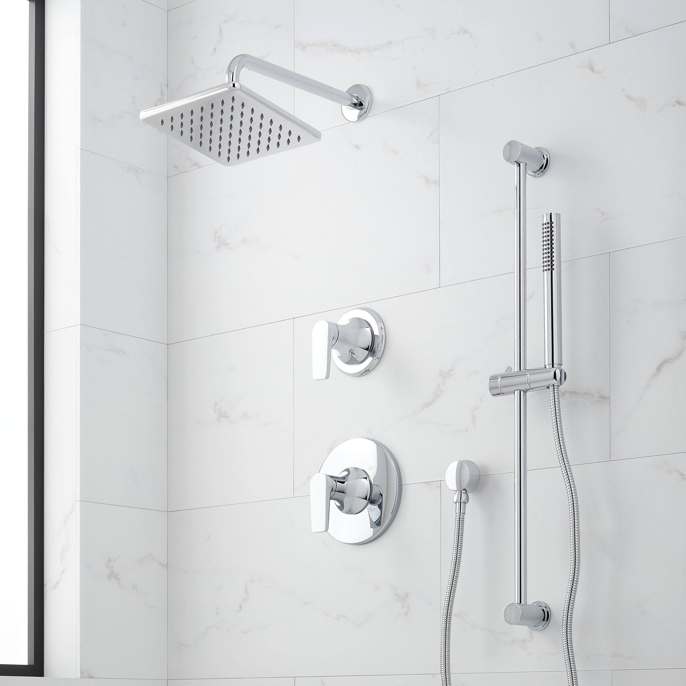 Berwyn Pressure Balance Shower System with Slide Bar and Hand Shower