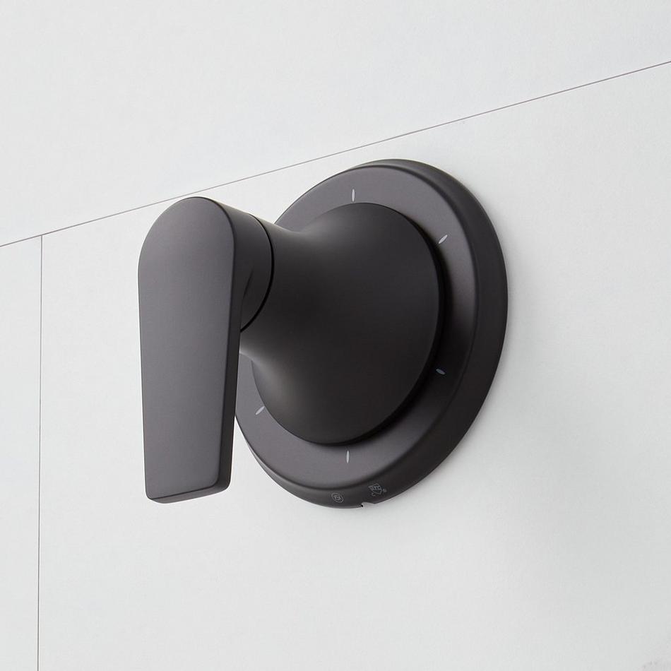 Berwyn Pressure Balance Shower System with Slide Bar and Hand Shower - Matte Black, , large image number 4