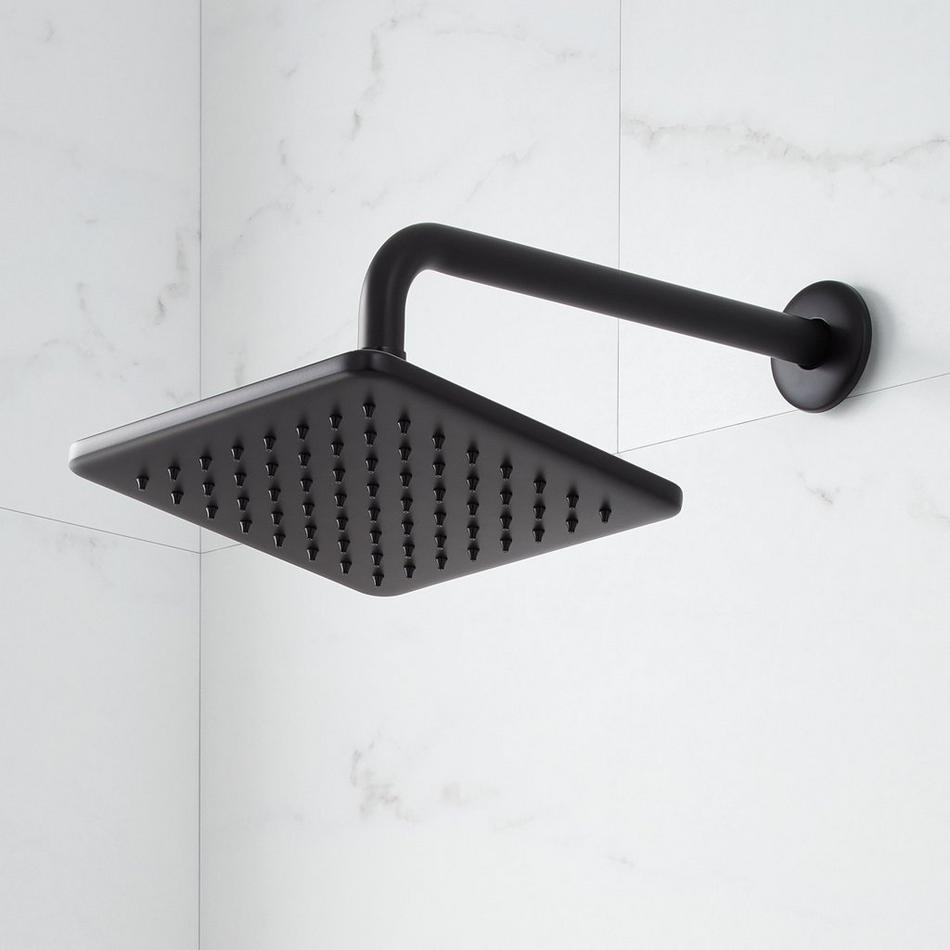 Berwyn Pressure Balance Shower System with Slide Bar and Hand Shower - Matte Black, , large image number 1