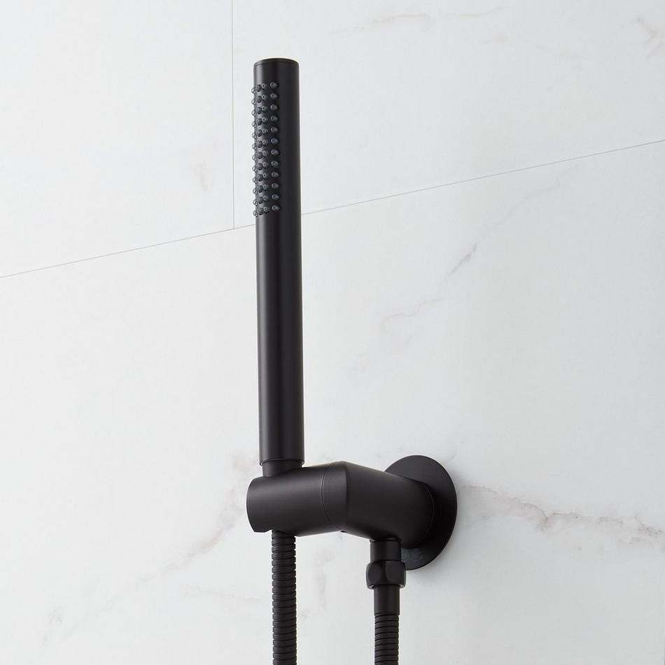 Berwyn Pressure Balance Shower System with Hand Shower - Matte Black, , large image number 2