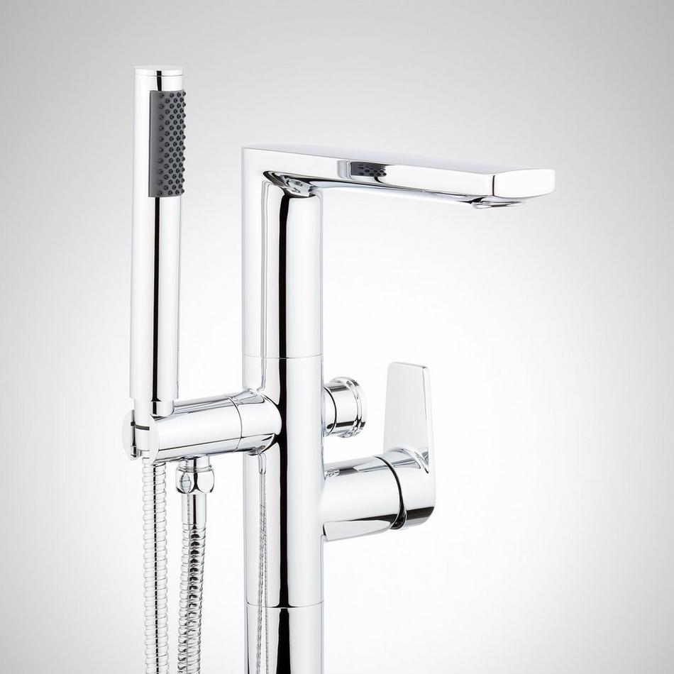 Berwyn Freestanding Tub Faucet with Hand Shower - Chrome, , large image number 1