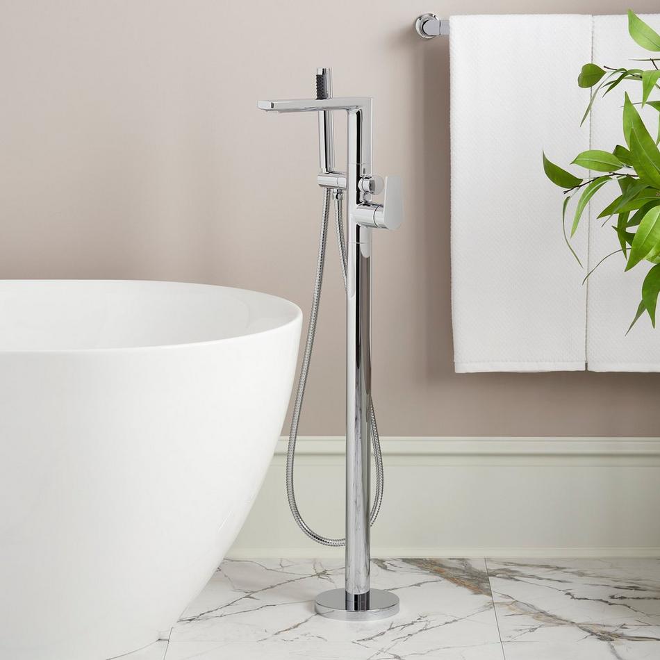Berwyn Freestanding Tub Faucet with Hand Shower - Chrome, , large image number 0