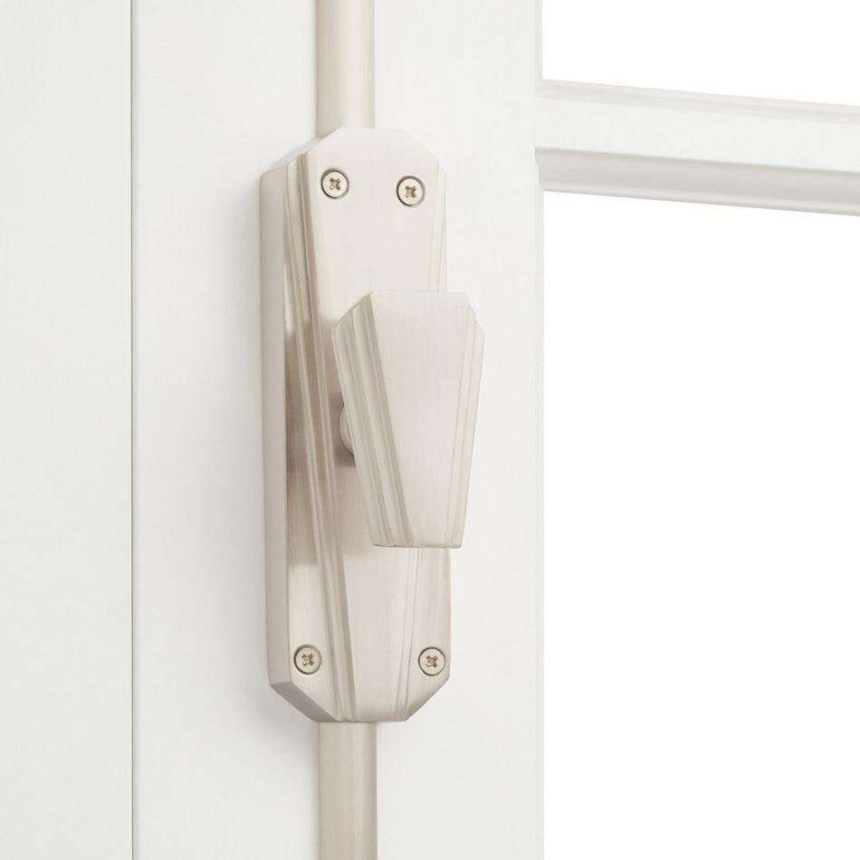 Stanwin Brass Door Cremone Bolt - Brushed Nickel | Signature Hardware