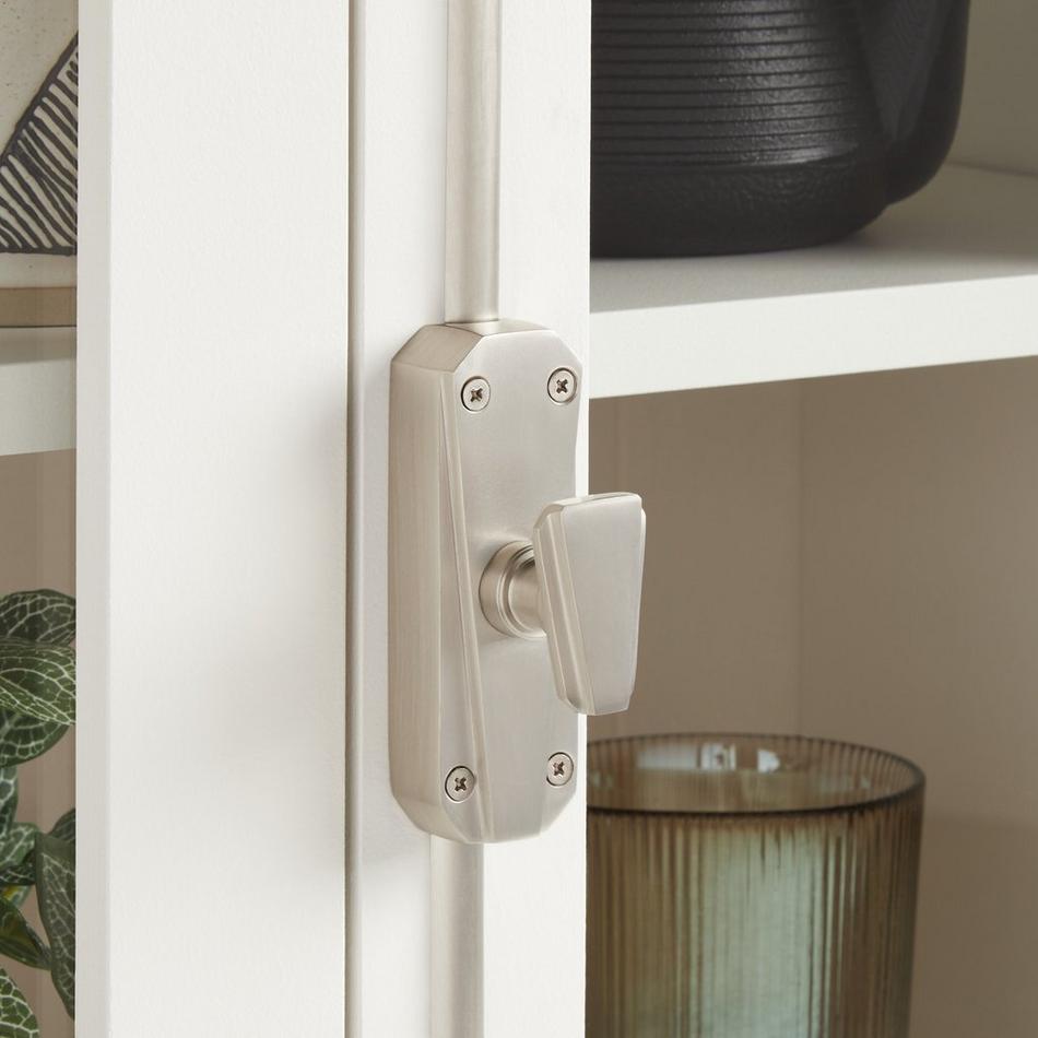 Stanwin Brass Cabinet Cremone Bolt -Brushed Nickel, , large image number 0