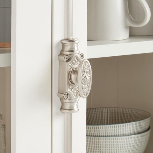 Dalston Brass Cabinet Cremone Bolt in Brushed Nickel