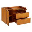 36" Dita Wall-Mount Vanity with Rght Offset Rect Undermount Sink-Honey Oak-Absolute Black Widespread, , large image number 2